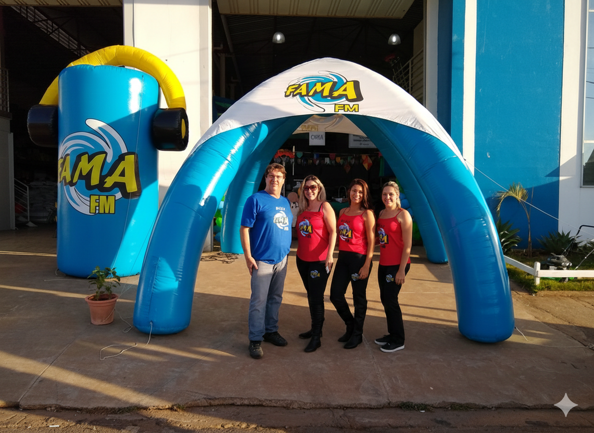 Ação da Fama FM na rua